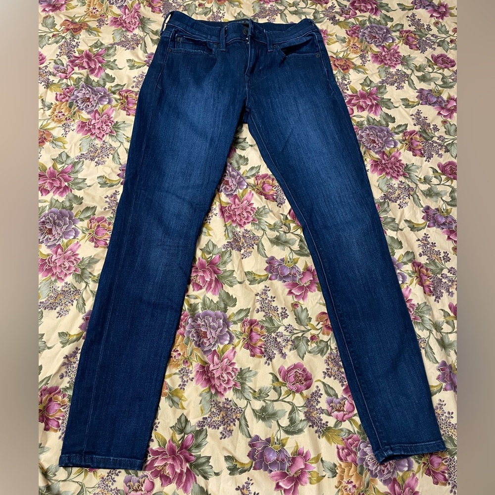 Express Jeans Pants Mid Rise Leggings Dark Blue 0S Size Women’s